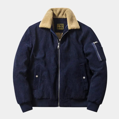 Blouson bomber en velours côtelé